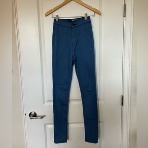 High waisted skinny jeans